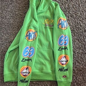 Chrome Hearts Green Graphic Hoodie